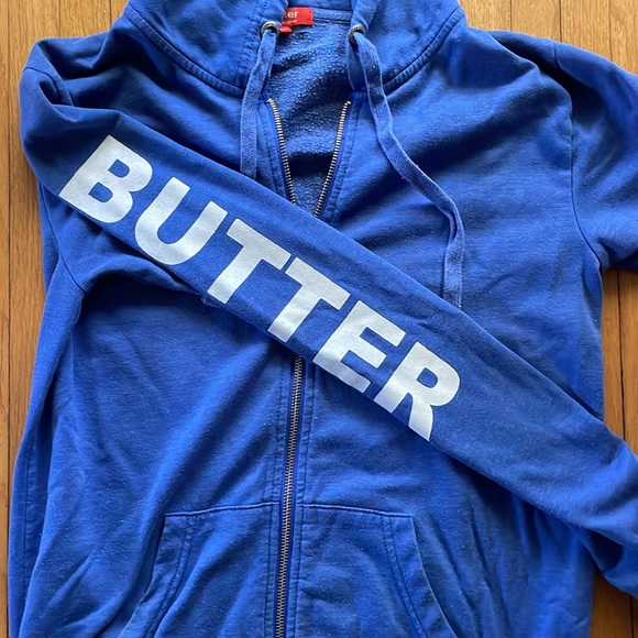 Butter Zip Front Sunflower Super Soft Hoodie Sweatshirt - Medium - Picture 7 of 9